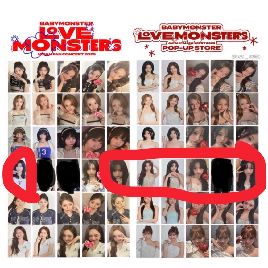 ahyemomo's tweet photo. ベビモン 交換 babymonster 横浜
缶バッジ　カプセルトイ　トレカ

譲　写真1枚目　ルカローラチキータ

求　写真2、3枚目🔴　アヒョン

本日会場で交換お願いします🙇
お気軽にお声がけください https://t.co/uwgBg6XWXy
