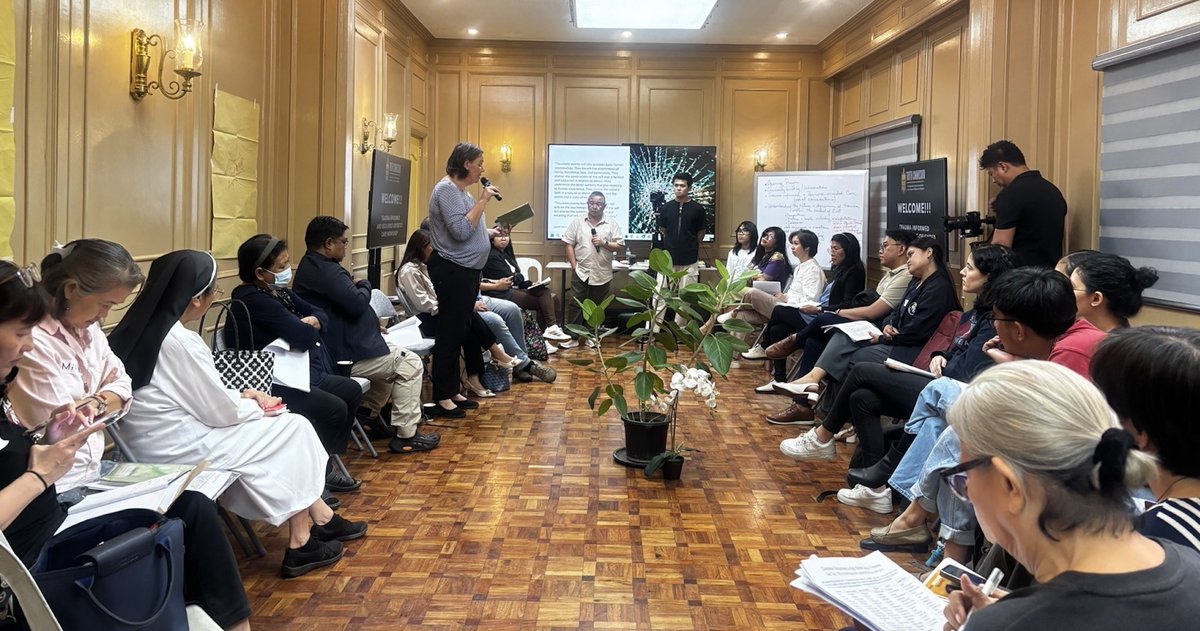 truthcommPH's tweet photo. TRAUMA-INFORMED WORKSHOP

The Truth Commission held a workshop on July 28 for care providers of victims and survivors of the “drug war.” The care providers are individuals and civil society groups who have been at the forefront in providing assistance, trauma-informed care and https://t.co/8MjTzNbRVi