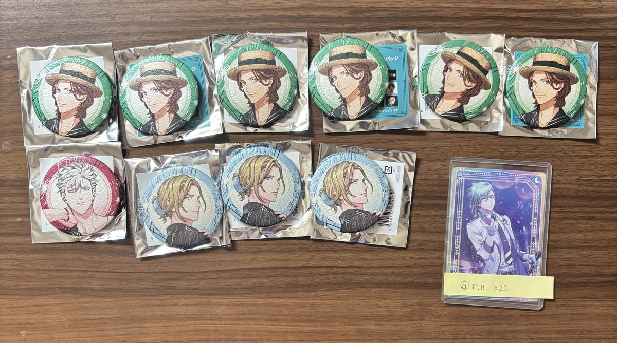 rch_x22's tweet photo. [交換]うたプリ グラショ 和風缶バッジ

譲:音也 真斗 ☆那月 トキヤ レン ☆翔 ☆セシル 嶺二 蘭丸 カミュ

求:藍

纏めての方優先

都内手渡し・郵送

お気軽にお声掛けください🙇‍♀️ https://t.co/LxFWvuXfI0
