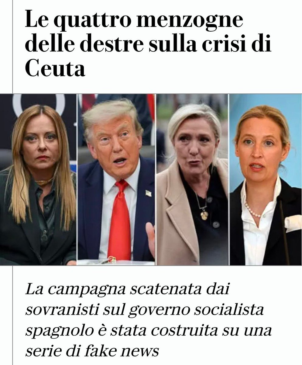 mai_col2's tweet photo. Dove c'è fake e fango c'è lei la sovrAnasina italiana attuata sempre per compiacere Trump il suo padrone https://t.co/grqa4cpLGl
