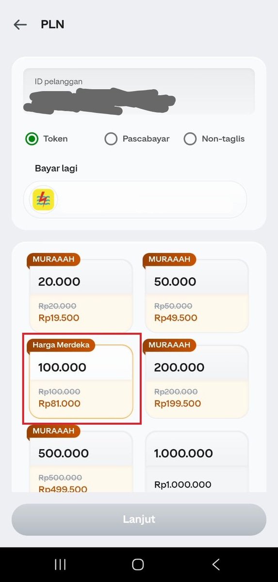 Bihunkuah5's tweet photo. yang lagi kejar promo agustusan wajib mampir gopay karena beli token 100rb cuma bayar 81rb aja nih guys, buruan gaskan 🏃🏻
#TOKENPLN81RIBU https://t.co/vE5dLsaqSM