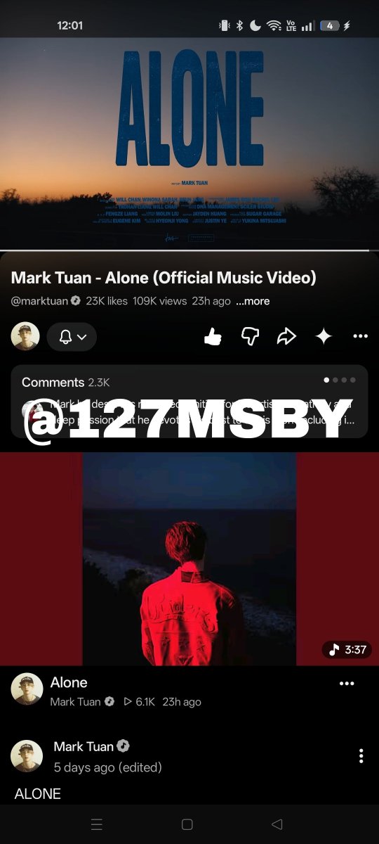 127MSBY's tweet photo. @MTPilipinas @marktuan @DNAmngmnt #ALONE #MarkTuan https://t.co/FnKwSjOQC2