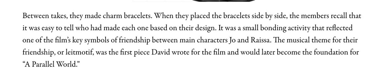 bini_writes's tweet photo. According to Vogue PH, the charm bracelets in the A Parallel World MV were made by BINI themselves, doing it between takes of the recording on the heels of the historic, record-breaking and Earth-shaking #Coachella2026 debut. 
#BINI #ForgottenIsland https://t.co/61HKaNnhDM