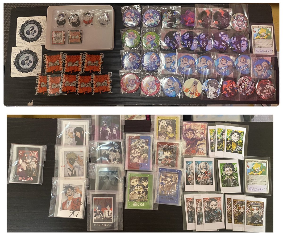 koppe_pan01's tweet photo. 【syudou 譲渡 交換】

グッズ整理と仕事が多忙になり使用機会がないため譲渡先を探しております

譲：画像
求：金額＋送料＞やっちゃったわﾁｪｷ ﾊﾞｯｼﾞ（比率ご自由に）

金額等詳細はツリーにてご確認下さい。
ご不明点等リプorDMにて受け付けております

郵送のみ

お気軽にお声がけ下さい🙇‍♀️ https://t.co/7lDhoRsShH