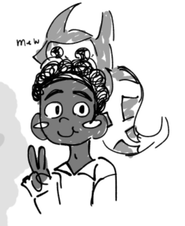 Yojojulieeeeee's tweet photo. thanks @IFHYAOI for making me draw Jordan in moe style. The character on the right that's on top of jordan's head doesn't belong to me.
#art #fhfif #cartoonnetwork https://t.co/8GaT4P9kIQ