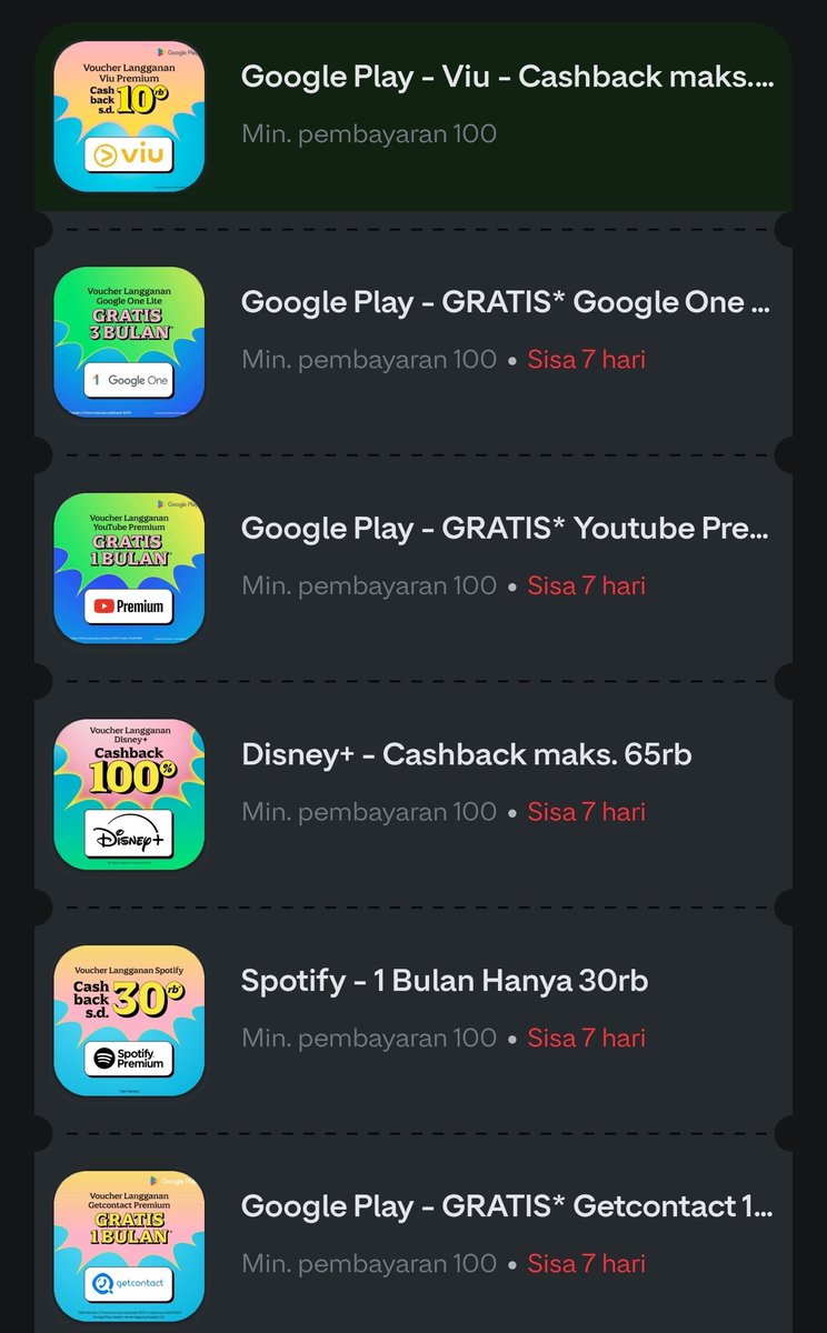 AkulahPara's tweet photo. Kumpulan Cashback 100% Gopay

Masukin kode di belakang
https://gopay co id/app/myrewards?promo_code=

Atau input manual

Kode:
GOPAYNETFLIX
GOPAYVIDIO
GOPAYSPOTIFY
NEWVISIONPLUS
NEWVIU
NEWBSTATION
GRATISYOUTUBE
GRATISGOOGLEONE
GRATISGETCONTACT
GRATISDISNEY https://t.co/hLzXeeHwmF