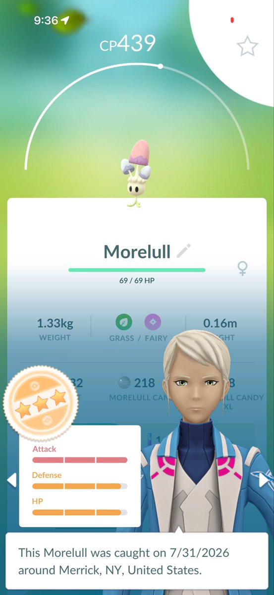 PokemonGoWins's tweet photo. Day 7 of posting Pokemon Go W’s: Shiny Togepi and egg hatch, 96 Morelull from research and 94 Vulpix wild catch #pokemongo #pokemongowins #togepi #morelull #vulpix https://t.co/NQbnKdUOmZ