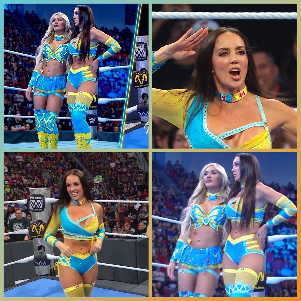 martynmena6's tweet photo. #ChelseaGreen 💚 luciendo fantástica 💞 junto a #TiffanyStratton ✨ con una gran combinación en sus atuendos #WWE esperemos sigan recibiendo mucho cariño por los fans #Netflix https://t.co/JUCIqGrYjK