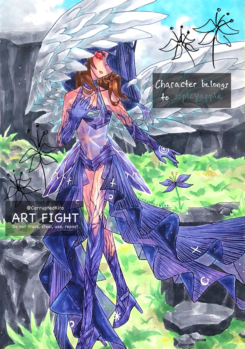 CorruptedKira's tweet photo. Last attacks  
Had to rush them so I could get good photos when there was still good lighting

#artfight #artfight2026ㅤ https://t.co/EVG5zZVi7m