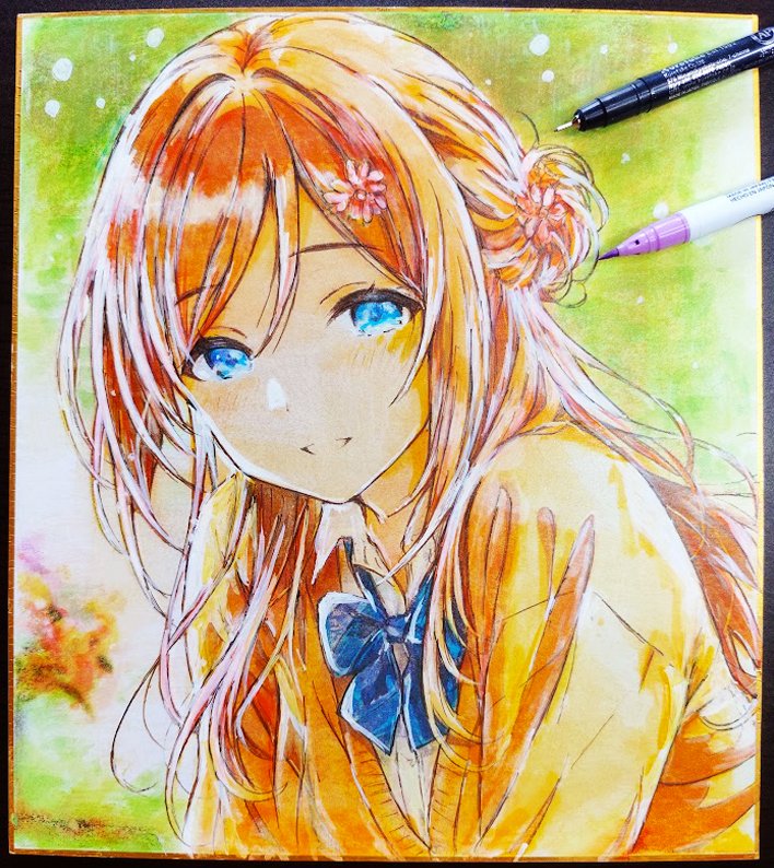直筆大色紙の莉波です！ C108、この子と一緒におでかけします🥰 ＃学マス