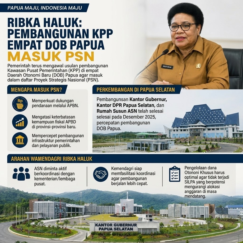 PapuaHunter's tweet photo. Ribka Haluk : Pembangunan KPP Empat DOB Papua Masuk PSN https://t.co/xQEPPcZK0w