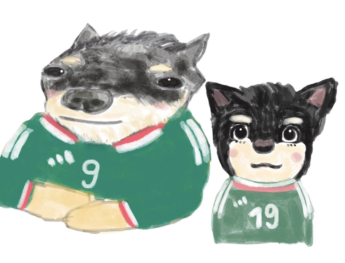 harukaze_illust's tweet photo. Gilberto Mora &amp; Raúl Jiménez 
Chihuahua🇲🇽🫶🐶 https://t.co/3ZtsHuX9hc
