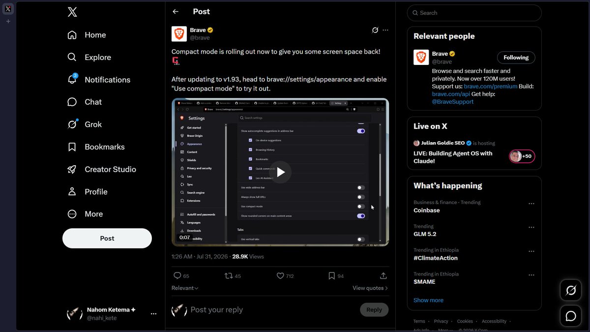 nahi_kete's tweet photo. @brave @heliumbrowser  BTW... I really love the screen space https://t.co/mYx1Lm9EKg