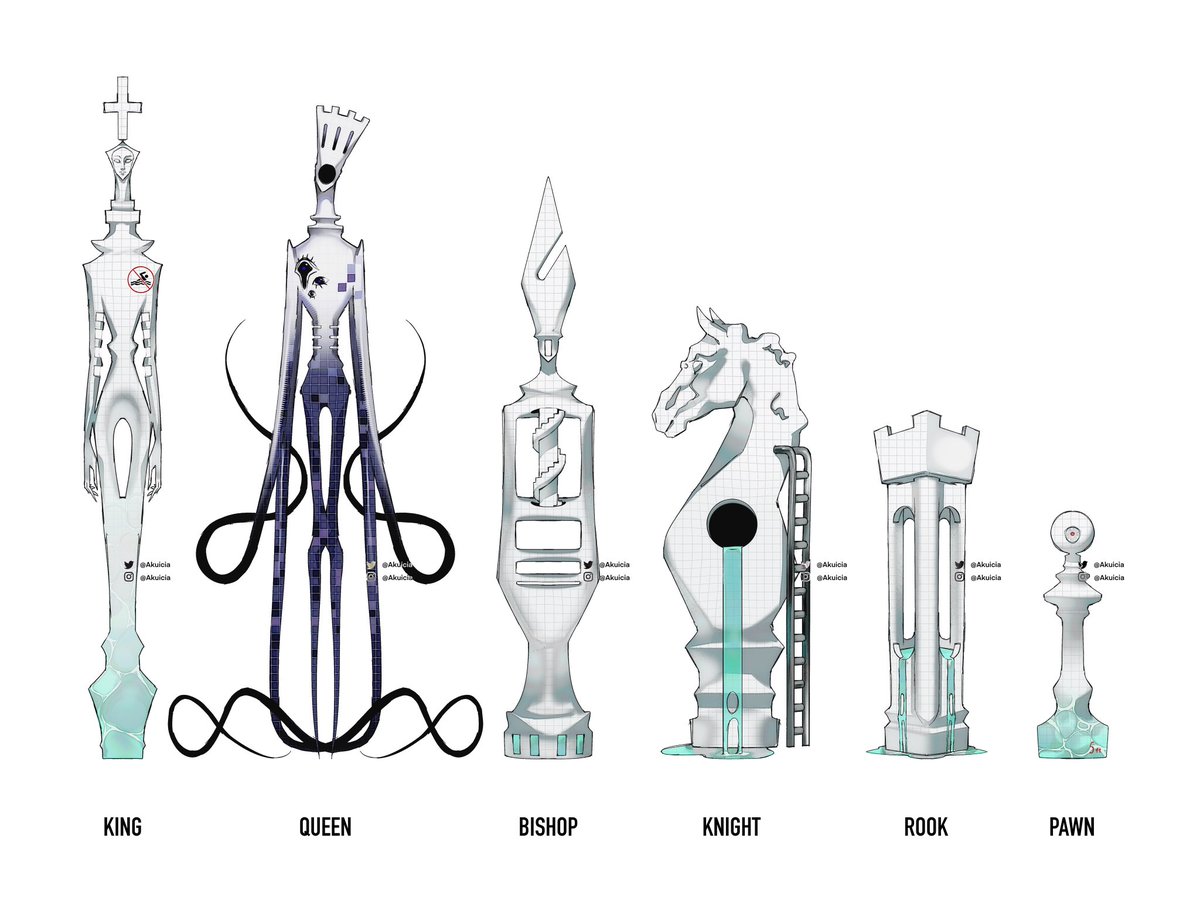 Akuicia's tweet photo. designing chess pieces based on liminal spaces [part 1 - poolrooms]
#oc https://t.co/UYaNqdsnK6