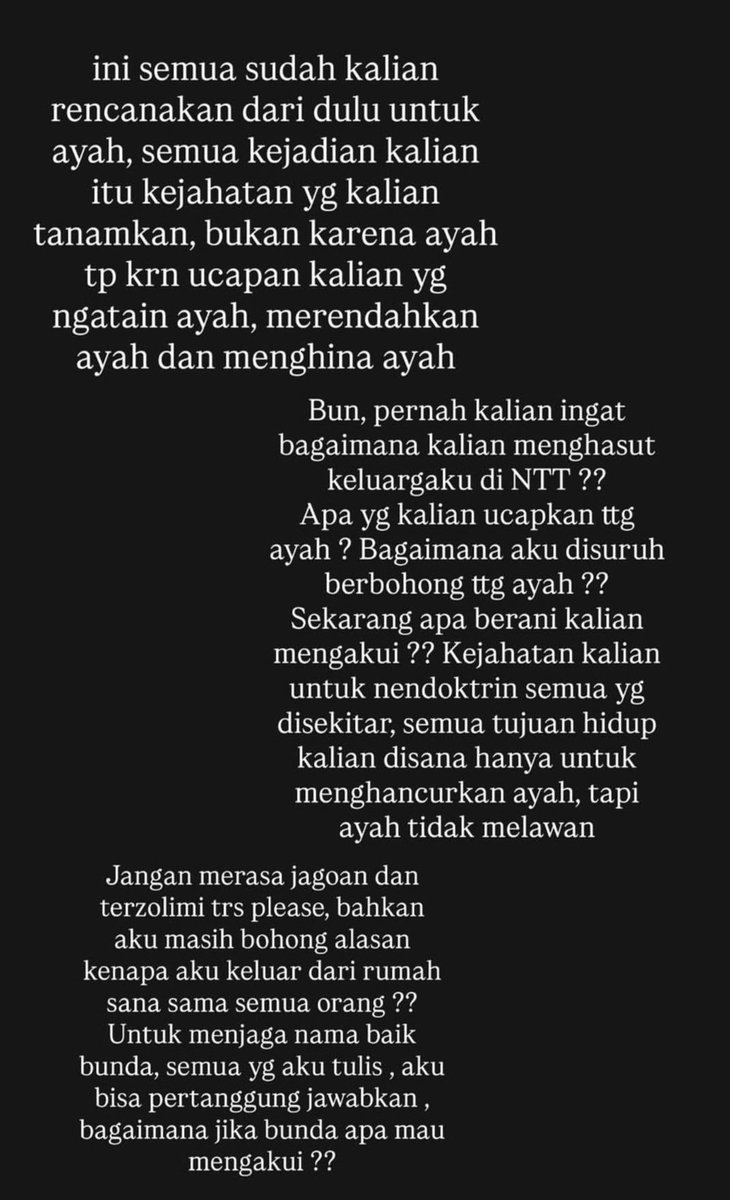 Uniliswara0's tweet photo. Kata sarwendah, setelah onyo hadir di keluarga mereka, kedua putrinya dibawa ke psikolog..

Kok ada omongan kek gini ya, apa karena onyo bongkar borok2 si S dan keluarganya, bahkan kata onyo mereka ada ngancem² keluarga onyo di NTT lho 😭 https://t.co/4p0RUBMENI