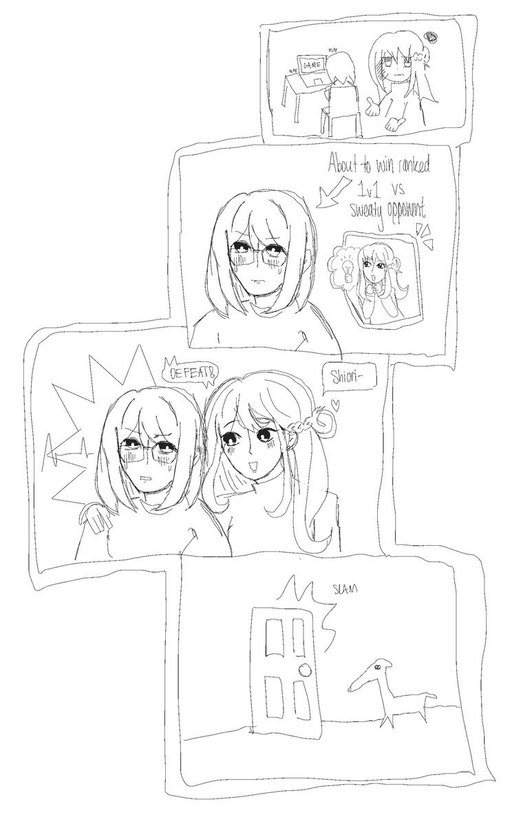 matcharay04's tweet photo. My take on glasses miyagi but the glasses alter her brain negatively and make her very into MoBas and competitive fighting games 

#週クラ #shuukura https://t.co/TnVAbtJVTy