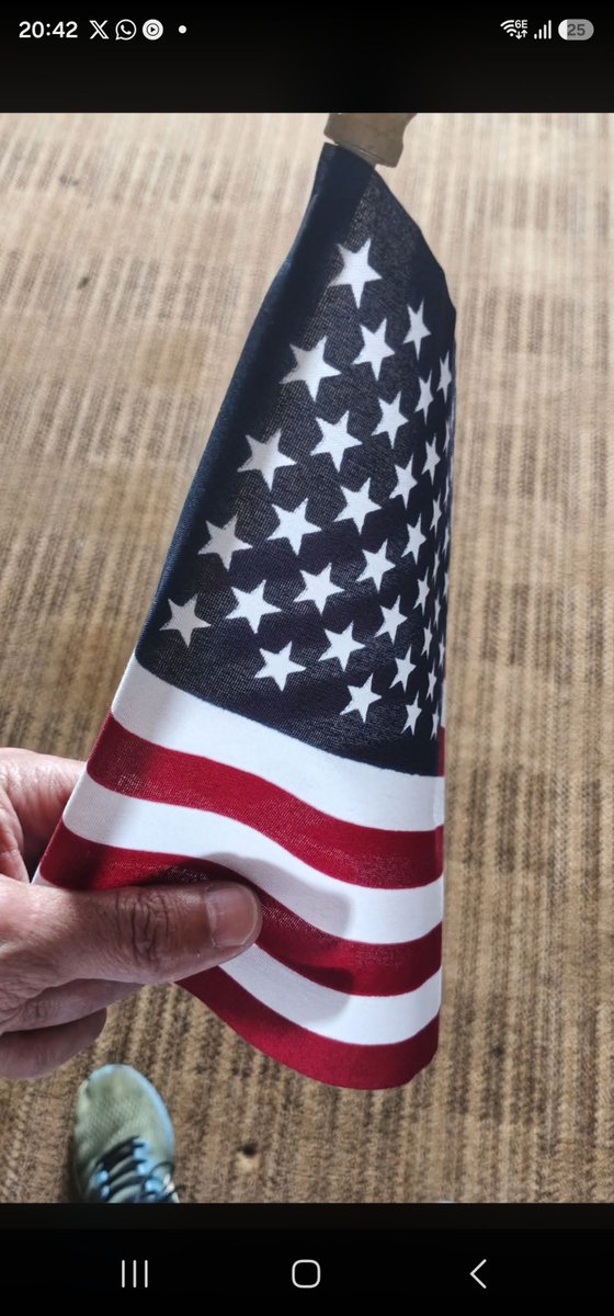 viking_boer's tweet photo. Message from one of the South African refugee groups

"Today something happened that I won’t easily forget.

Here at the motel an American in his pickup, covered in American flags, stopped. He started talking to us on his own and told us that he was remembering his father who passed away last year. His father was a veteran of the American Air Force who served, among other places, in Vietnam and other wars.

As a gesture of kindness he gave each of us a small American flag. It wasn’t the flags themselves that touched me, but the sincerity, pride and respect with which he shared his story.

Moments like these remind a person that the most beautiful part of any country is its people. So far we have only experienced incredible kindness, hospitality and warmth from the people here.

Thank you America, for yet another special memory that I will cherish forever. 🇺🇸❤️"