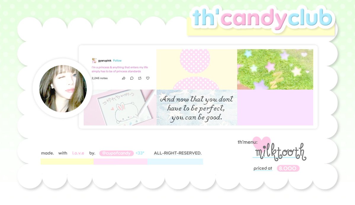 ofcandyland's tweet photo. help repost? timakaci ^____^  

kala punya layout ready stock milktooth yuha stella giselle ningning update terbaru yang bisa dibawa pulang dengan < https://t.co/uHBDCkU6Vo > koin, lho! sila dm https://t.co/iEjzcFZCix untuk jajan yaaa!

layout readystock rs gg #bealanja https://t.co/deJSiAwc8y