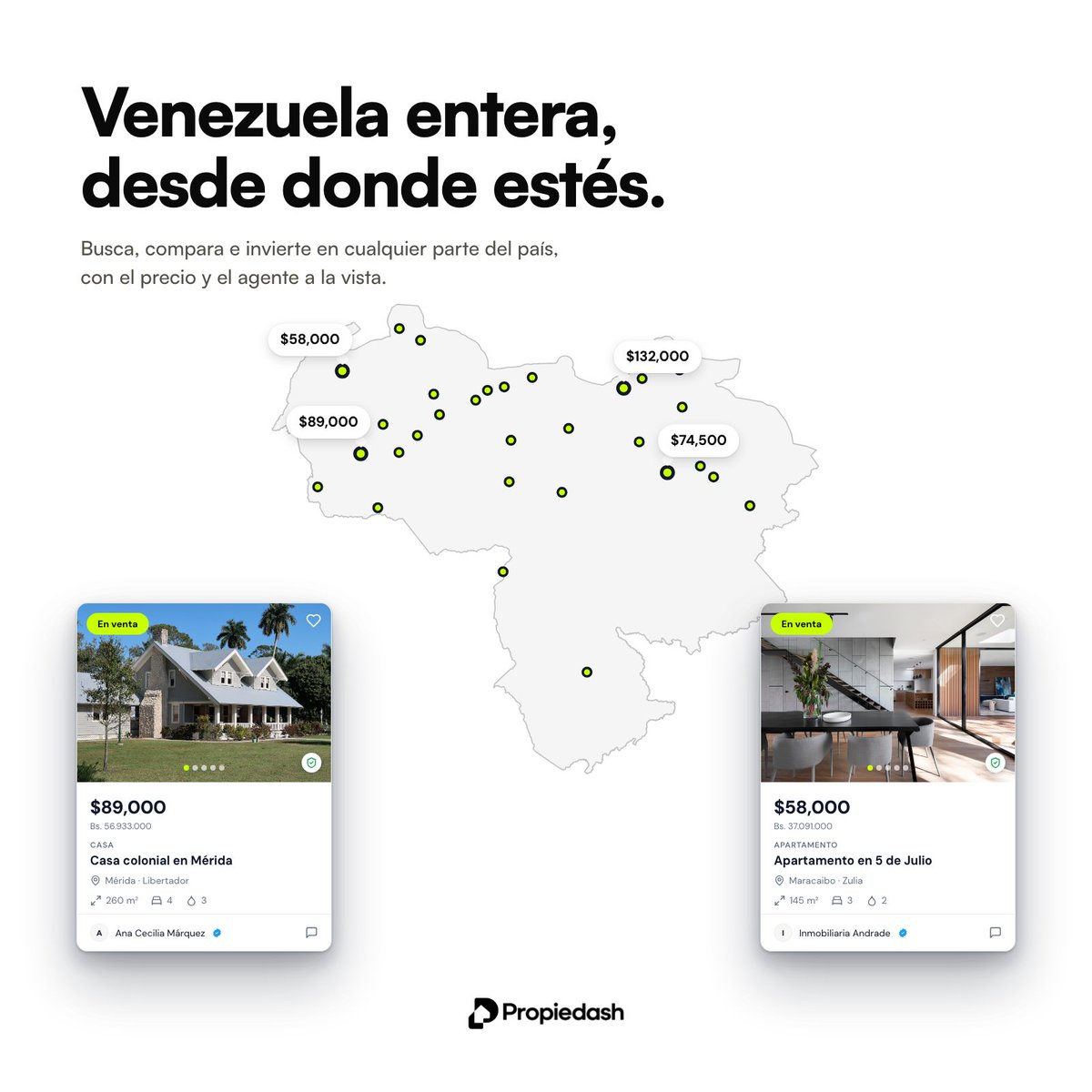 propiedash's tweet photo. Todo el mercado inmobiliario de Venezuela en un solo lugar.