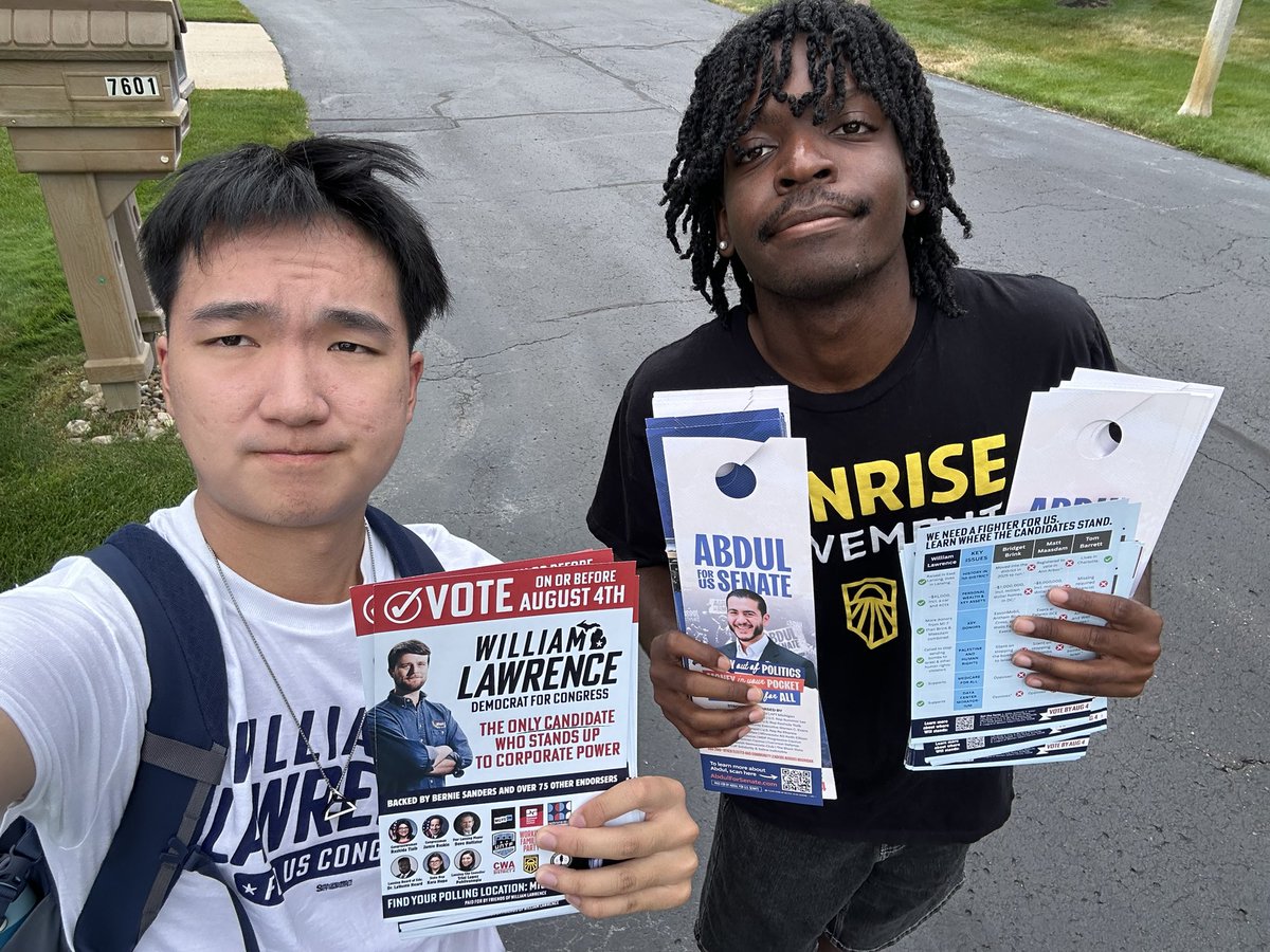 climate_lake's tweet photo. 124 doors for @WeWill2026 & @AbdulElSayed today https://t.co/5SjcvNuQ0I