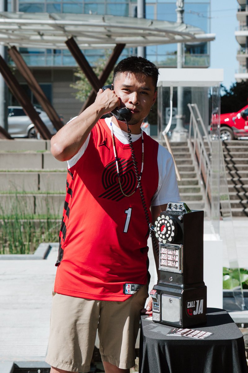 trailblazers's tweet photo. Thanks to those who showed up today & congrats for taking home a new Ja jersey π€© #CallJa https://t.co/pHy1sJnUmW