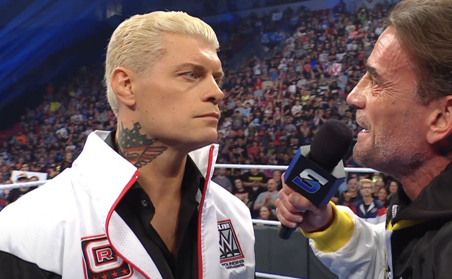 FadeAwayMedia's tweet photo. “THE MENTION OF MY NAME SENDS CHILLS DOWN PEOPLES SPINES LIKE IM THE BOOGYMAN” 

- Cm Punk. 

#Smackdown https://t.co/WM9CrU6HJH