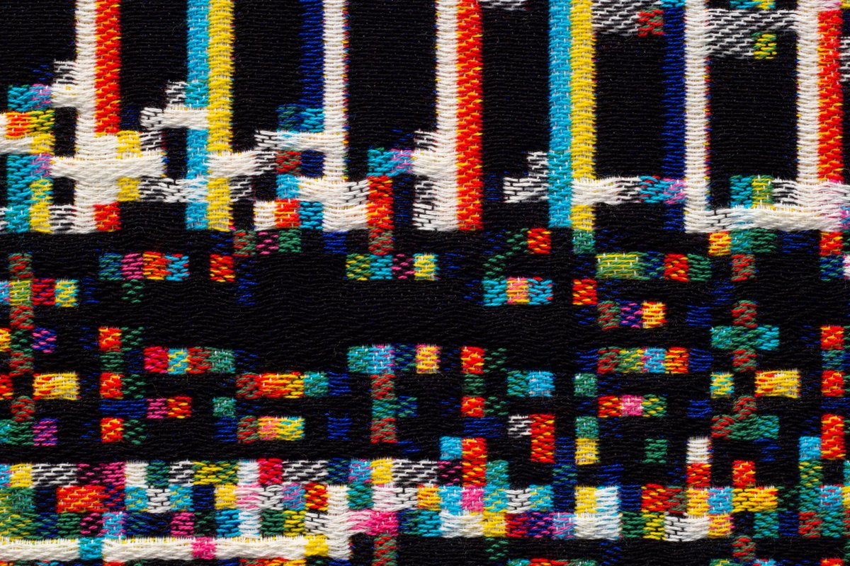 pixelform's tweet photo. Fragmented Memory

1. XAA 222RGB 336px - Woven visualization of a memory dump.
2. XGQ 222RGB 336px - Woven visualization of a memory dump.
3. Detail - XAE 222RGB 336px

https://t.co/lzQEYhjyMC

#creativecoding #dataivz #processing #generativeart #jacquard #phillipstearns https://t.co/yG1UywmyeE
