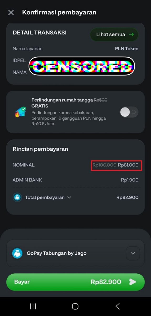 khastnv's tweet photo. baru ngeh ternyata beli token listrik 100 ribu bayarnya cuma 81 ribu. kirain salah lihat 😭 lumayan juga, sisa uangnya bisa dipakai beli jajan. momen langka yang bikin dompet ikut ngerasain semangat kemerdekaan wkwk #TOKENPLN81RIBU https://t.co/o2mKlk5WpQ