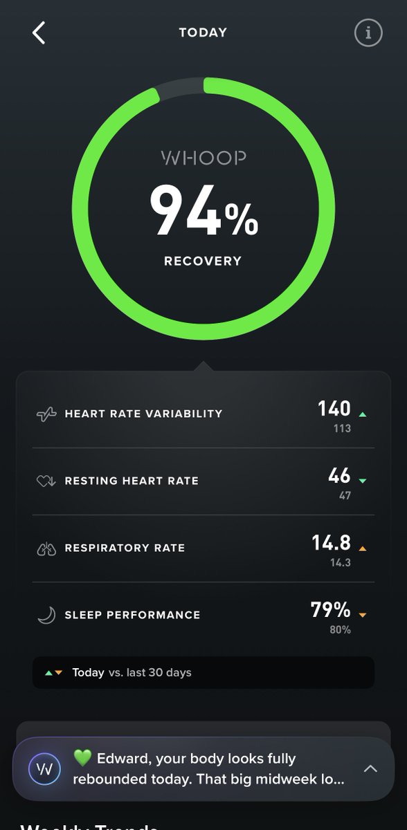 edwardkongg's tweet photo. My recover according to @WHOOP after a non-stop 17hr flight👇

I feel like shit tbh. https://t.co/vwdZflVrRX