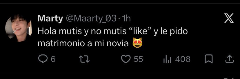 Maarty_03's tweet photo. A todos aquellos mutis y no mutis que le dieron like los invito a mi boda 😛 https://t.co/w4Xyp58ZMv