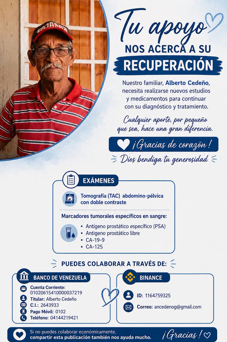 xsntty's tweet photo. y si me ayudan a compartir la imagen? porfi se trata de mi papá. Como ha tenido diferentes afecciones seguimos tratando de dar con un diagnóstico definitivo y pueda ser tratado como es debido. Cada aporte nos acerca a la meta🙏🏻💙 https://t.co/uoIHHF6Aqg