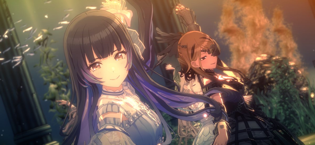 Nya_rpi's tweet photo. 泡沫に染まる、ドレス衣装が映えるな〜 https://t.co/g9GDmUi2Da