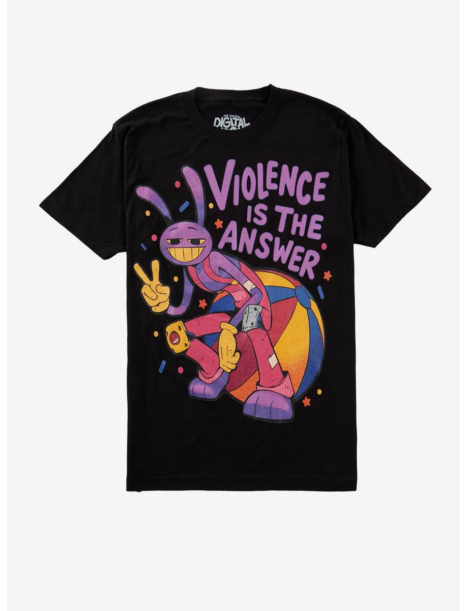 eucheon's tweet photo. Now Available on the Hot Topic Website: The Amazing Digital Circus Jax Violence T-Shirt #TheAmazingDigitalCircus #TADC #GlitchProductions #HotTopic #Jax https://t.co/9DMni4Lg82