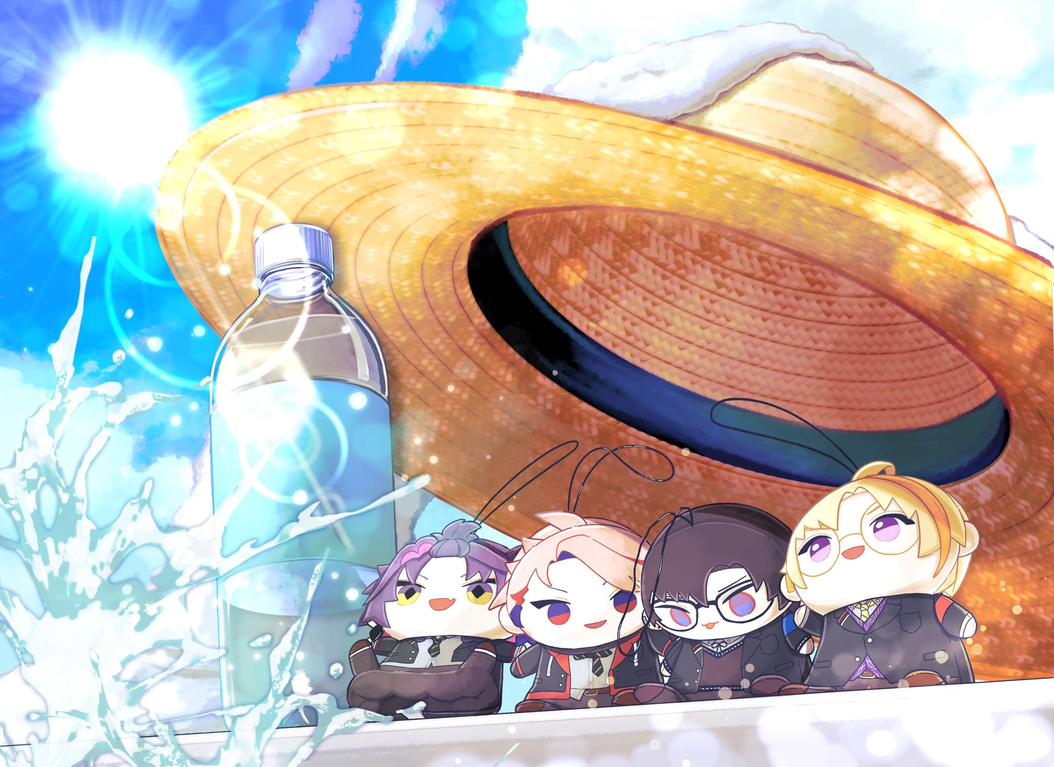 めー❁⃘ にじまるっと 麦わら帽子2点 Lughꕤ︎︎·͜· ︎︎㊗️🎊4周年💛💜💙❤️🥳🫶(ルー) on X: 