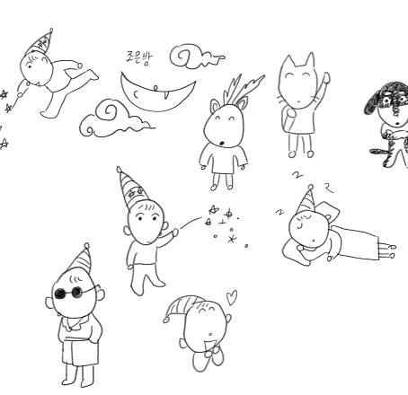 anjgksidlrj's tweet photo. 친구가 스티커 제작 추천해서 그려봤습니다. . https://t.co/8GHL5540y5