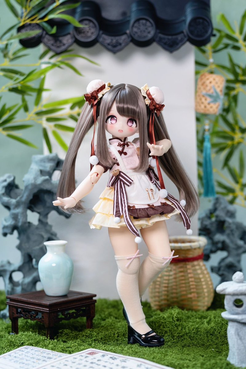 smac19ans's tweet photo. 今後の目標は、友人の作品をいくつか日本のIdoll娃展の販売会に持ち込んで販売することです。
そのために、現在少しずつ作品の宣伝を始めています
🍑：Dudu Doll https://t.co/heT9TOgz2E