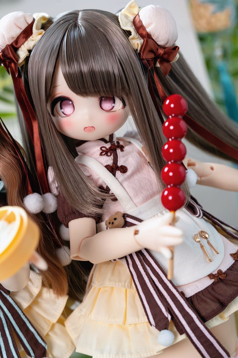 smac19ans's tweet photo. 今後の目標は、友人の作品をいくつか日本のIdoll娃展の販売会に持ち込んで販売することです。
そのために、現在少しずつ作品の宣伝を始めています
🍑：Dudu Doll https://t.co/heT9TOgz2E