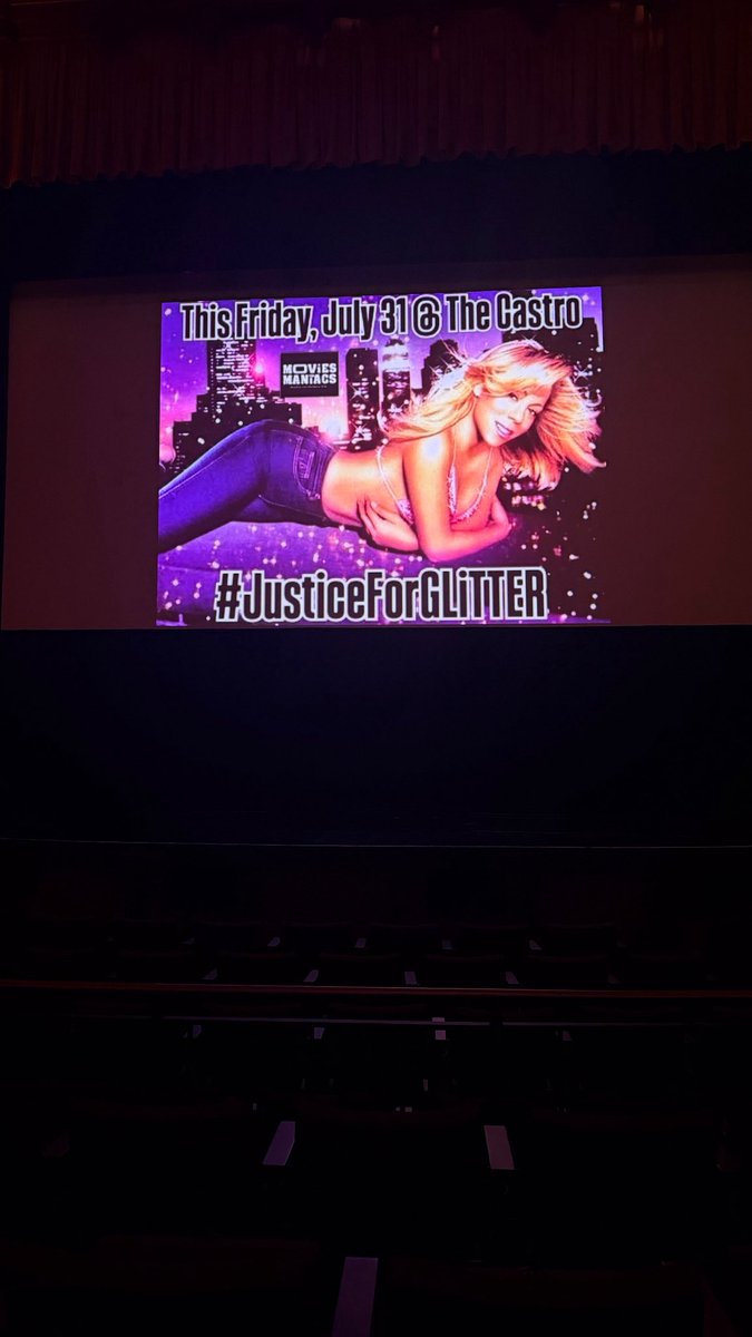 sassymermann's tweet photo. @MariahCarey Do you know this is happening at the Castro Theatre??? We’re watching Glitter tonight! #JusticeforGlitter https://t.co/NogVWqrGmb
