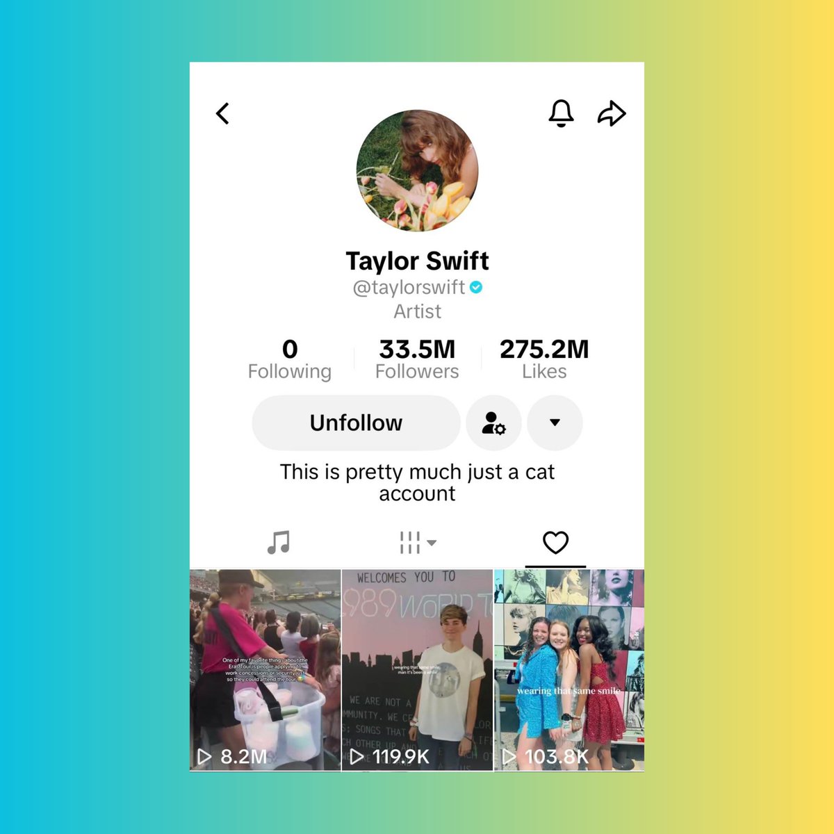 TheTA_Daily's tweet photo. 🚨| Taylor Swift has liked a new TikTok about The Eras Tour featuring reputation music. 🖤 https://t.co/s2rjnsnMEk
