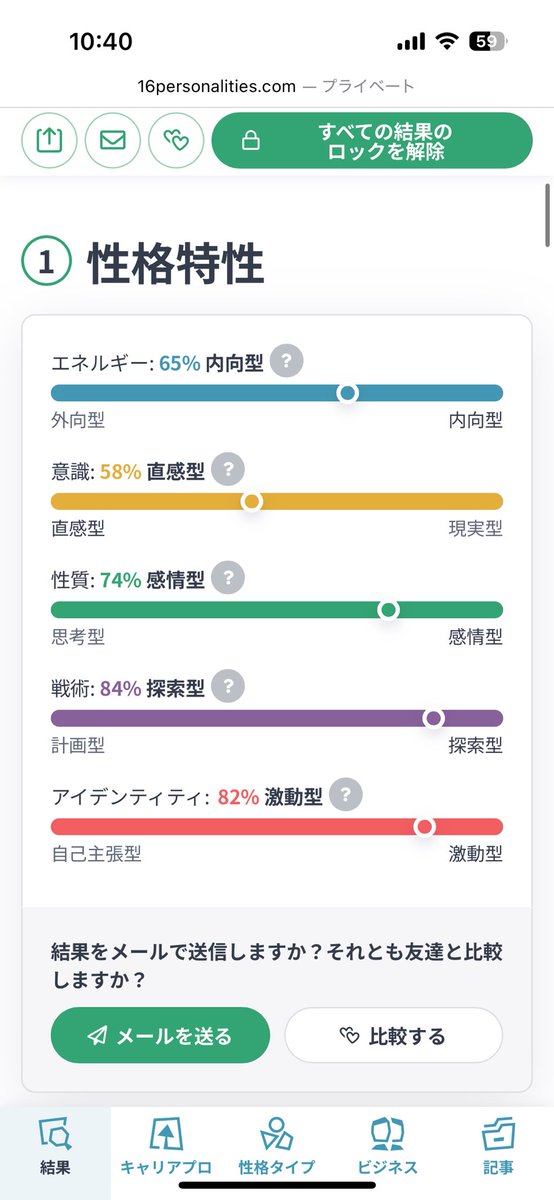 momo_akudemo's tweet photo. ふとまたMBTI診断やってみてさ、INFP-Tに変わりないことは安定やけど、この結果を要約すると

"計画性がなさすぎる鬼の激動型感情型の現実よりも直感寄りで生きてるまあまあな陰キャ"

てことですよね、社不大バレやし当たりすぎてて笑っちゃうね^_^
ほんっとこれだからMBTIオタクやめられない☆ https://t.co/F2RIiiJArj