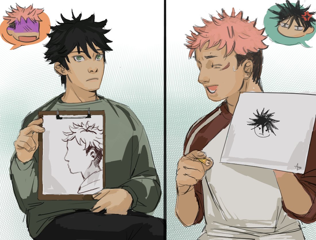 abbsbel's tweet photo. itfs draw each other #itafushi #fushiita #jjk https://t.co/bxBcLYy9gH