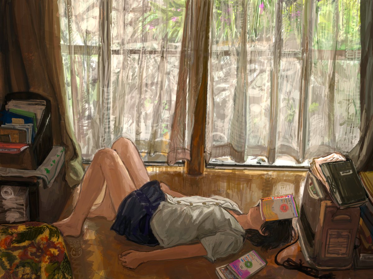manuhamu's tweet photo. 8月の絵 https://t.co/CkYgybliEm