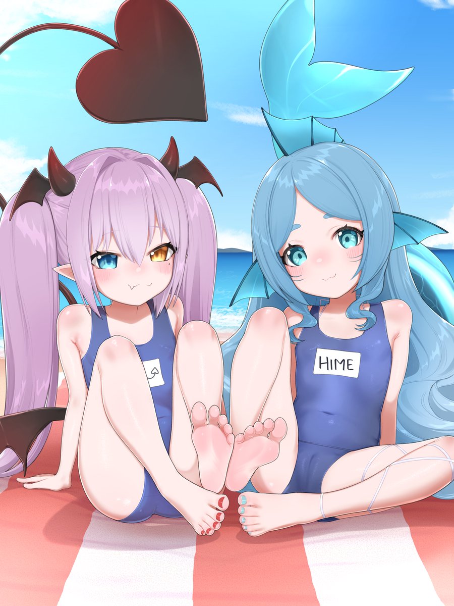 UmiHimeYokai's tweet photo. i may be back from vacation sooner than i thought but i'll have lots to work on when i get back. but maybe we can have a little summer fun when i get back 💙 https://t.co/TT7dHtPqV4
