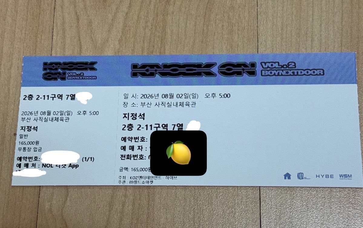 jeixjek's tweet photo. 보이넥스트도어 보넥도 양도 부산 막콘 양도해요

8/2 2층 2-11구역 7열
티포 45
지류티켓 ⭕️
수수료부담시 티베 ⭕️
중콘, 막콘때 거래 가능
거파방지금만 받고 현장에서 돈 주셔도 ⭕️

https://t.co/WnbF7LcQlO

성호 리우 재현 태산 이한 운학 스탠딩 좌석 2층 교환 막콘 https://t.co/8RCzaBJjSP