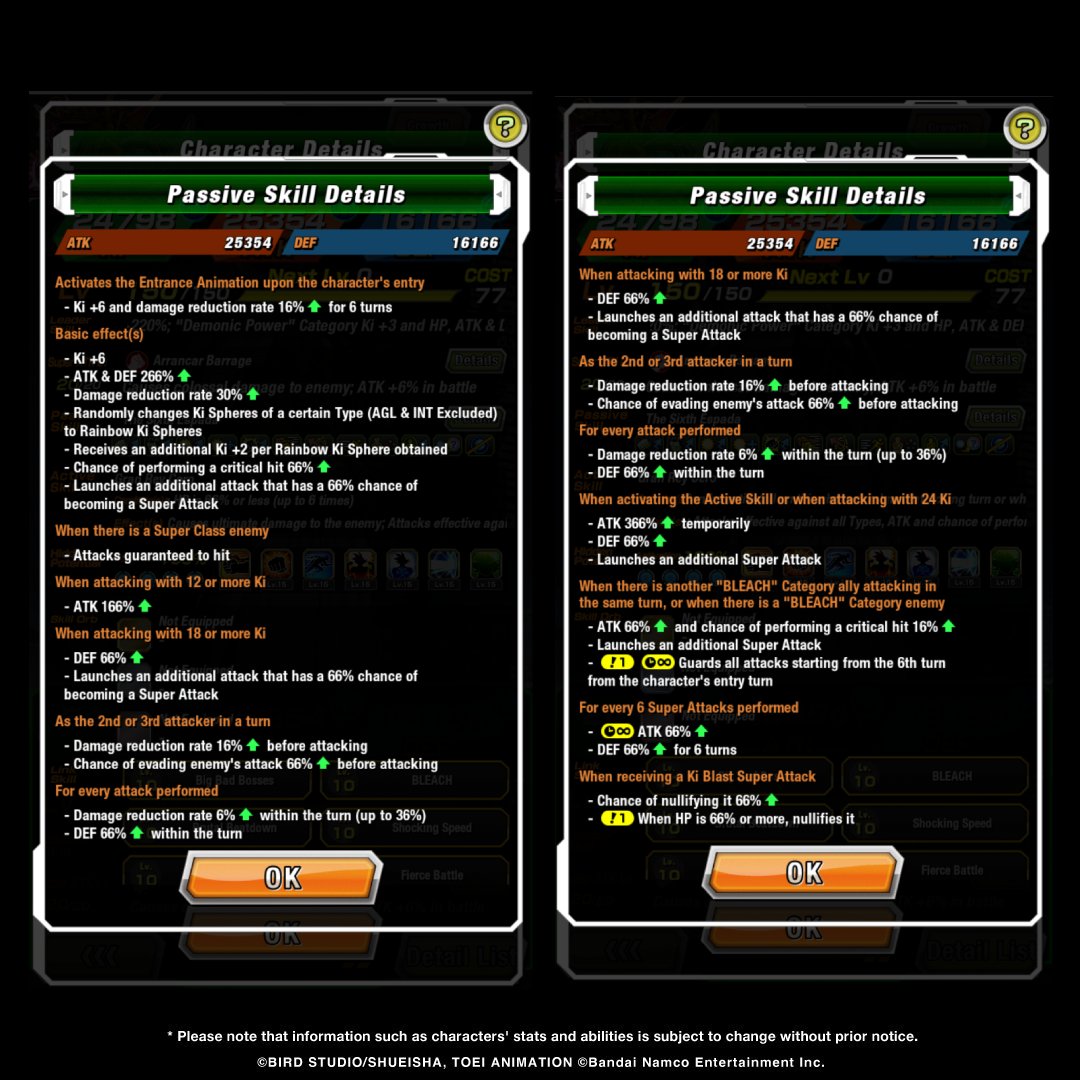Dokkan__Soul's tweet photo. First-hand information on Carnival LR Extreme AGL [The Hollowfied Savior] Grimmjow Jaegerjaquez stats! (1/2) https://t.co/eSAc8vfQKq