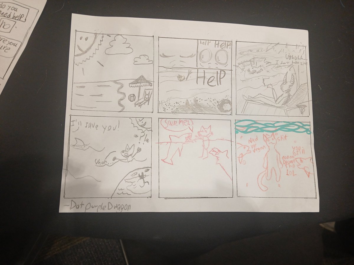 Mirror_Raccoon's tweet photo. Some comics from the comic making g panel at #AWU https://t.co/BF2JhGktga
