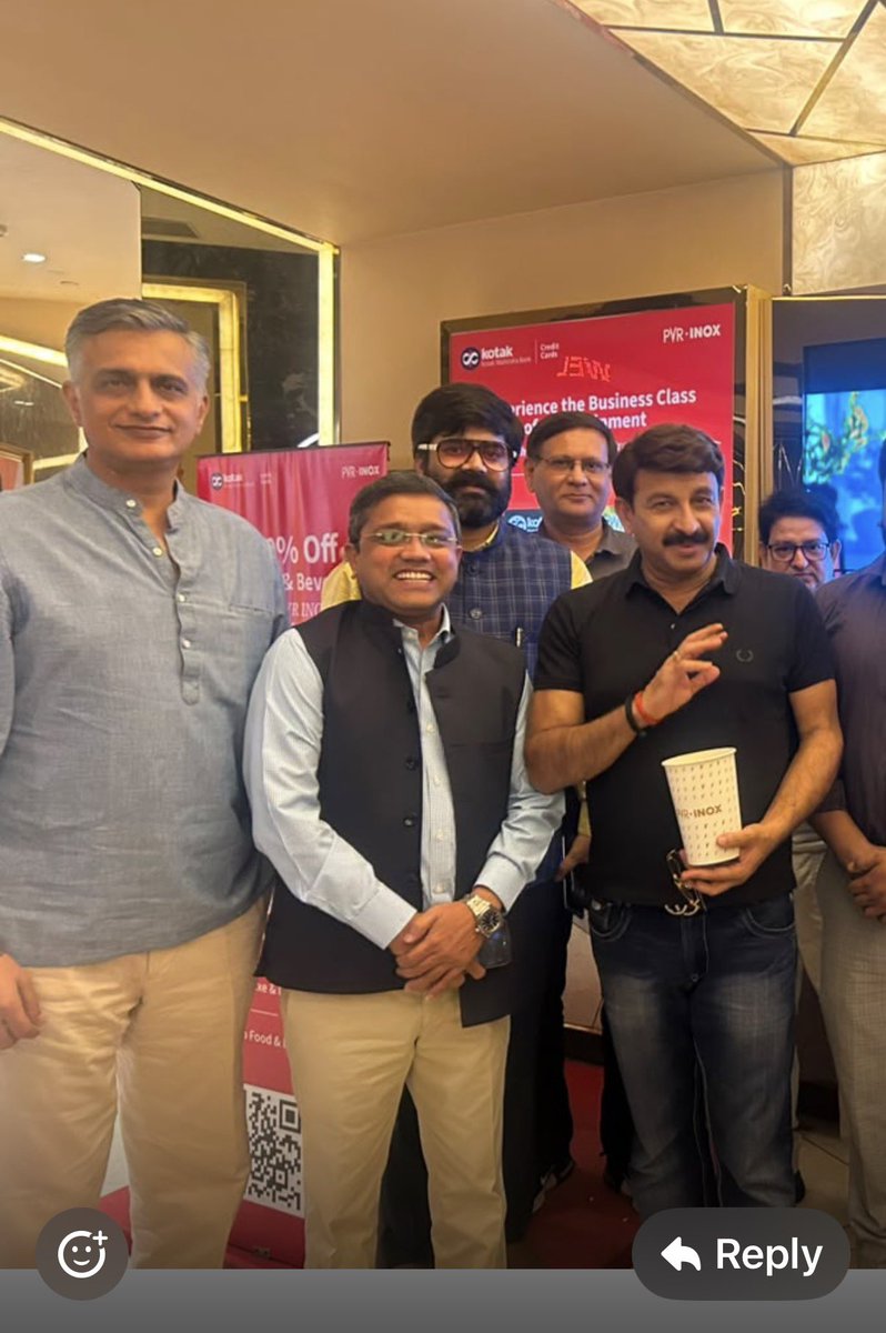 singhrahul81's tweet photo. A memorable moment at the grand premiere of Uttar Da Puttar with Hon'ble Member of Parliament Shri Manoj Tiwari Ji, Shri Mayank Madhur Ji, and Shri Neelkannt Bakshi Ji #protocolexpert #bollywood https://t.co/CmX7dwhMIT