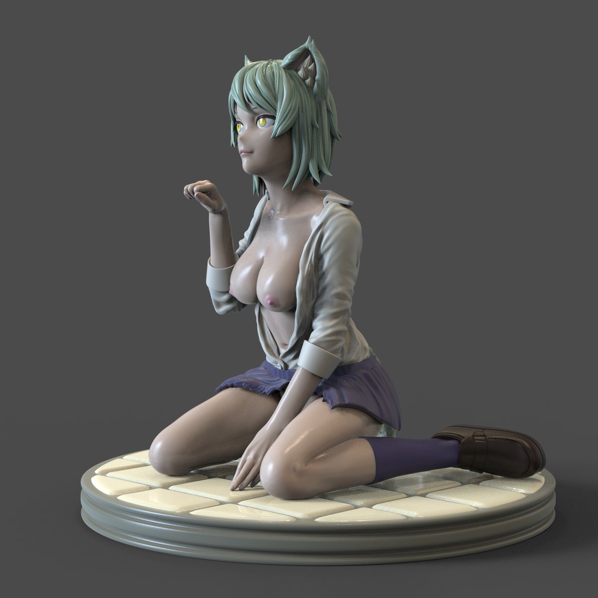 Mara_3De's tweet photo. Yani Neko from Chainsmoker cat 🎉 3D model ready for printing in our 3d cults. 📷Find it in my bio📷 
#3Dprinting #3dModel #3d #namone #yanineko #anime #chainsmokercat #stl #maker #nsfw #rule34ㅤㅤㅤ https://t.co/VKHziyyE1s
