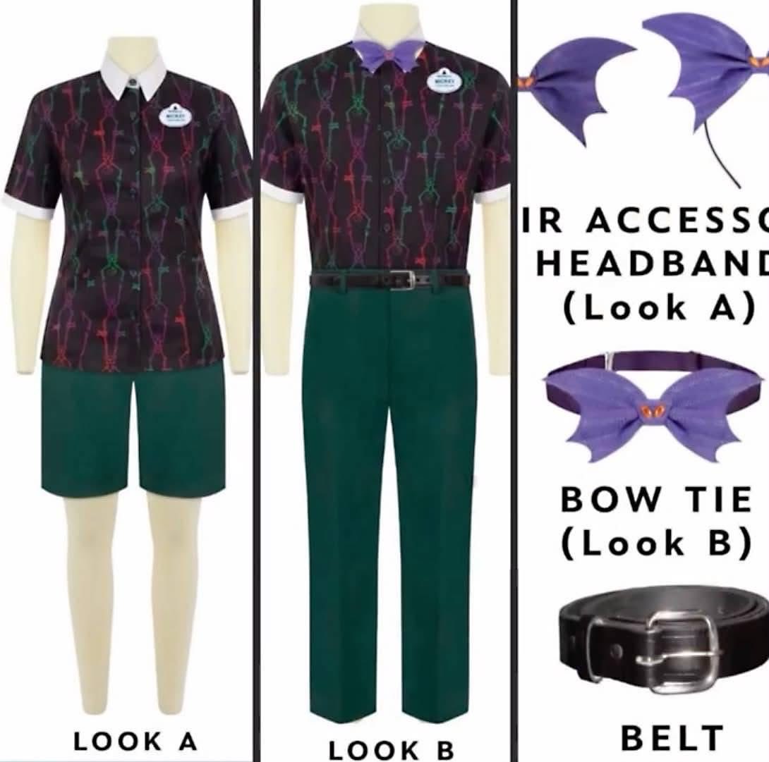 floridalove's tweet photo. Mickey’s Not So Scary Halloween Cast Member Costumes Walt Disney World. It is interesting that the accessories are the only Halloween part of the costume. So do you think they are going to use these for Mickey's Very Merry Christmas Party too? #waltdisneyworld #castmembers https://t.co/0MxhPpSBo0