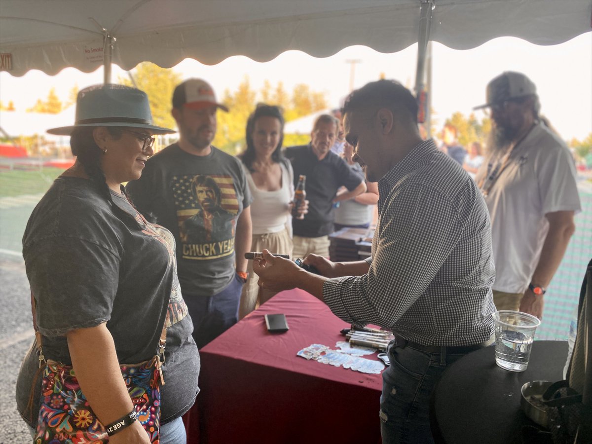 RMcigarfestival's tweet photo. We are LIVE at the RMCF Drew Estate Cigars : The Rebirth of Cigars Mega HERF &amp; Rocky Patel Premium Cigars Cigar Bash! The night is young - come on out and party. #rmcf2026 #drewestate #rockypatel #megaherf #cigarbash https://t.co/NuUvn3kIAZ